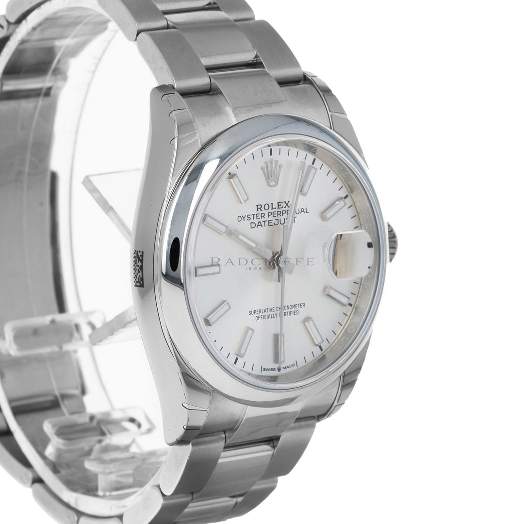 rolex 126200 silver